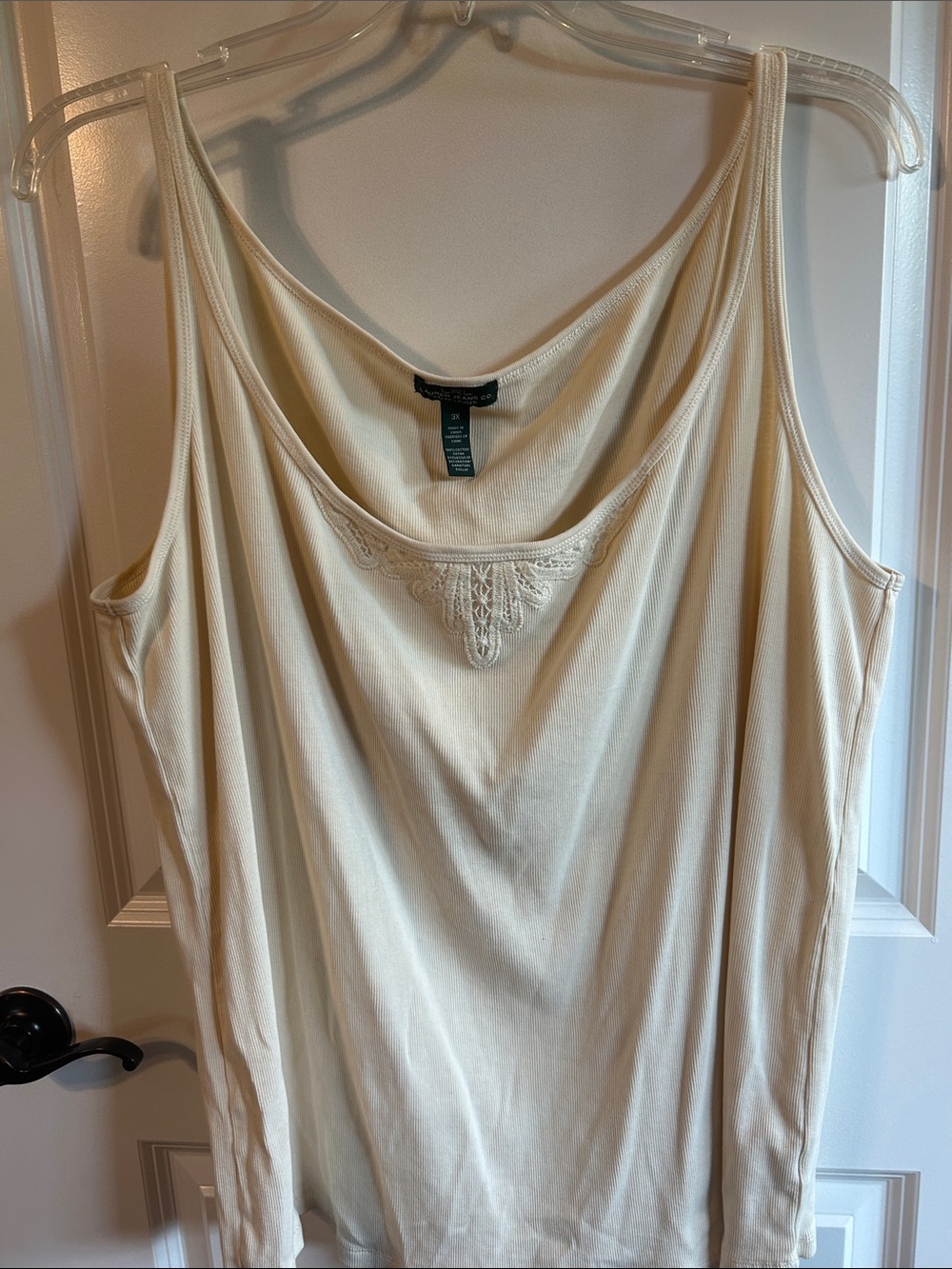 Lauren Jeans Co women’s cream tank